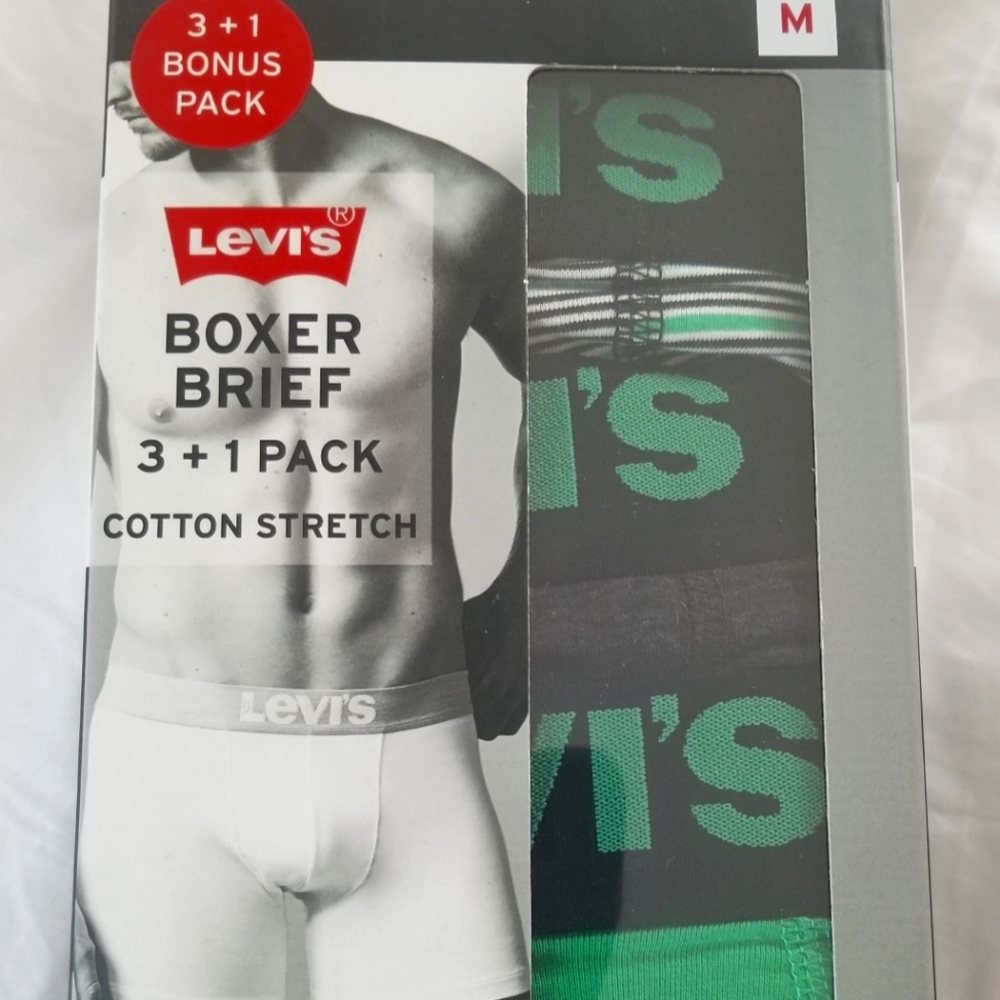 Levi's Cotton Stretch Boxer Briefs 3+1 Medium